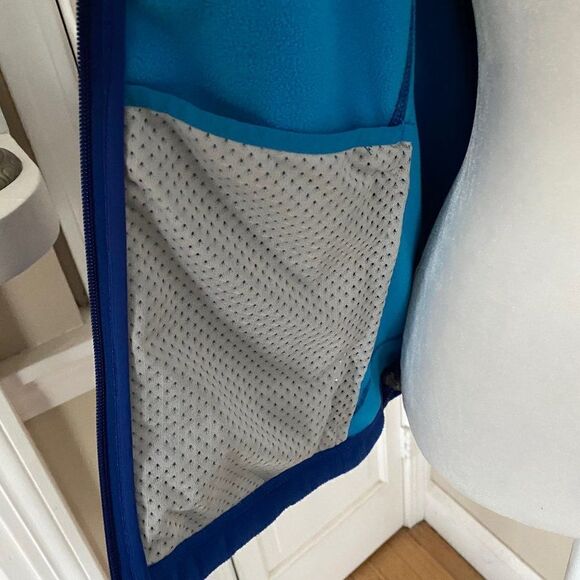 L.L. Bean Polartec Windbloc Blue Zip Up Athletic Jacket SZ S - Picture 9 of 15